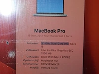 Apple macbook pro 3,1 ghz quad-core intel core i5. videokaart intel iris plus graphics 650 1536 mb. 8 gb r... - afbeelding 4 van  7