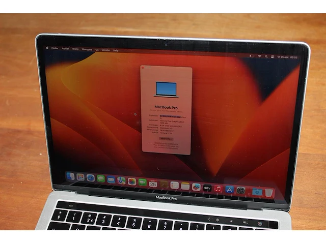 Apple macbook pro 3,1 ghz quad-core intel core i5. videokaart intel iris plus graphics 650 1536 mb. 8 gb r... - afbeelding 5 van  7