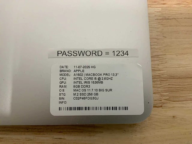 Apple macbook pro a1502 laptop (4x) - afbeelding 5 van  13
