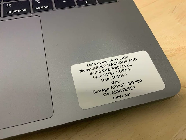 Apple macbook pro a1989 desktop - afbeelding 2 van  7