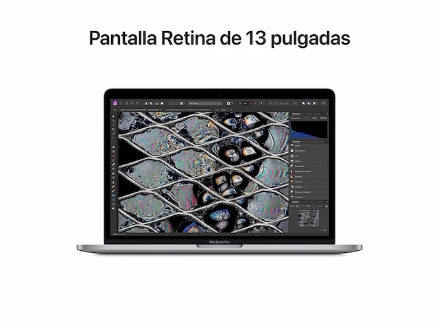 Apple macbook pro laptop retina display 13.3" apple m2 8gb 256gb ssd apple integrated 10-core gpu (space gray)qwerty - afbeelding 3 van  5