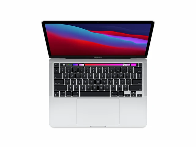 Apple macbook pro notebook zilver 33.8 cm (13.3") 2560 x 1600 pixels m 8 gb 512 gb ssd wifi 6 qwertz - afbeelding 2 van  6