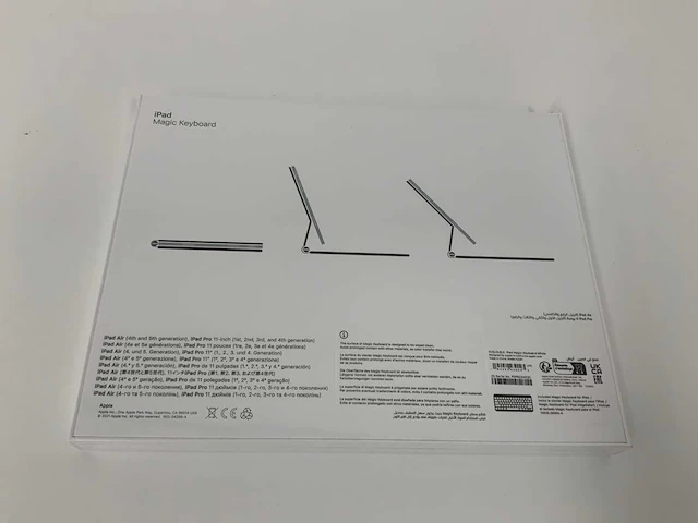Apple magic keyboard for ipad pro 11-inch (1st, 2nd and 3rd gen) ipad air (4th gen) qwerty us white mjqj3lb/a - afbeelding 2 van  2