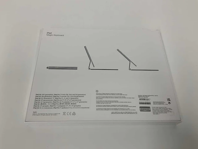 Apple magic keyboard for ipad pro 11-inch (1st, 2nd and 3rd gen) ipad air (4th gen) qwertz german, white, mjqj3ld/a - afbeelding 2 van  2