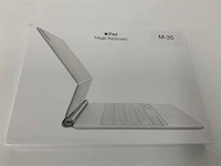 Apple magic keyboard for ipad pro 11-inch (1st, 2nd and 3rd generation) ipad air (4th generation) - qwerty arabic - white - mjqj3ab/a - afbeelding 1 van  2