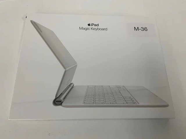 Apple magic keyboard for ipad pro 11-inch (1st, 2nd and 3rd generation) ipad air (4th generation) - qwerty us - white - mjqj3lb/a - afbeelding 1 van  2