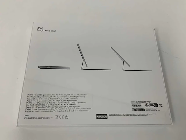 Apple magic keyboard for ipad pro 11-inch (1st, 2nd and 3rd generation) ipad air (4th generation) qwerty swedish, black, mxqt2s/a - afbeelding 4 van  4