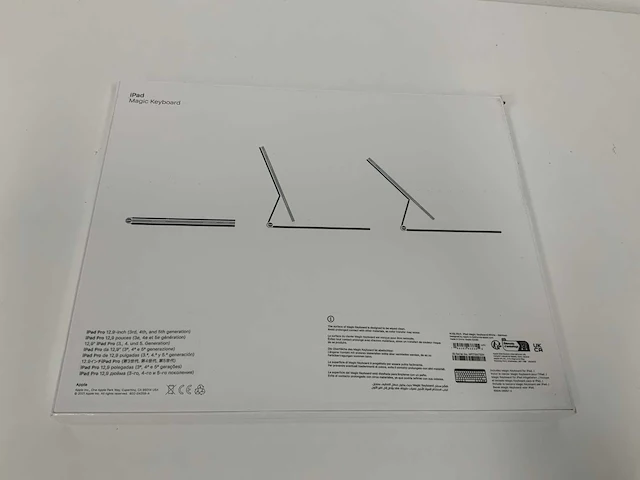 Apple magic keyboard for ipad pro 12.9-inch (3rd, 4th and 5th generation) - qwertz german - white - mjql3d/a - afbeelding 2 van  2