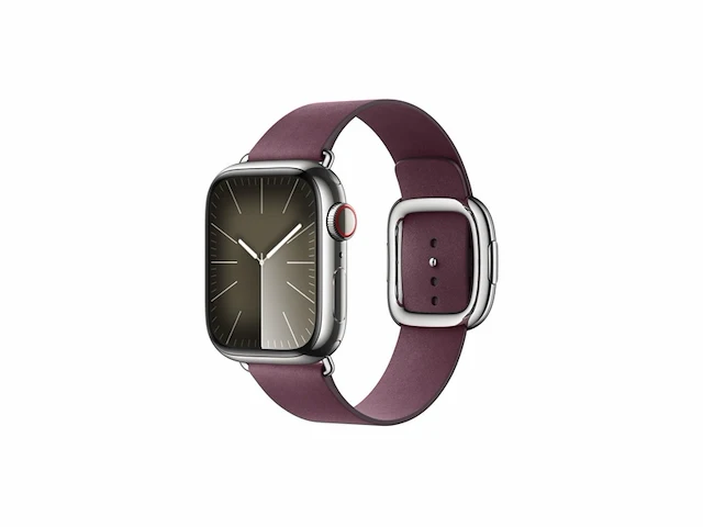 Apple mulberry modern buckle 41mm large horlogebandje - afbeelding 4 van  4