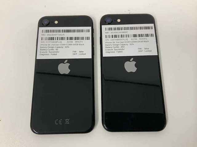 Apple phone se (2020): 64gb black - mx9r2zd/a (2x) - afbeelding 3 van  3