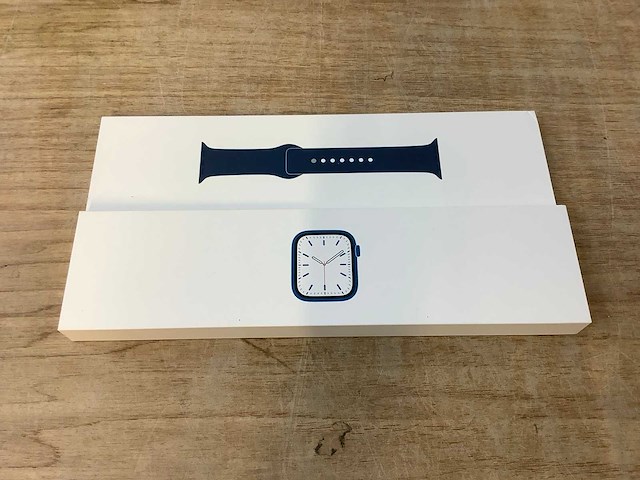 Apple series 7 smartwatch gps blue aluminium - afbeelding 3 van  7