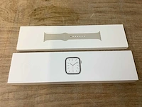 Apple series 7 smartwatch gps + starlight aluminium - afbeelding 3 van  7