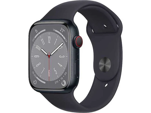 Apple series 8 smartwatch gps + midnight aluminium - afbeelding 1 van  7