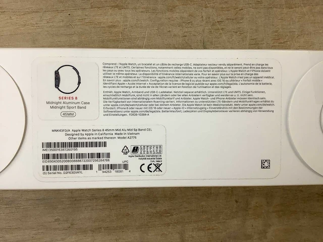 Apple series 8 smartwatch gps + midnight aluminium - afbeelding 7 van  7