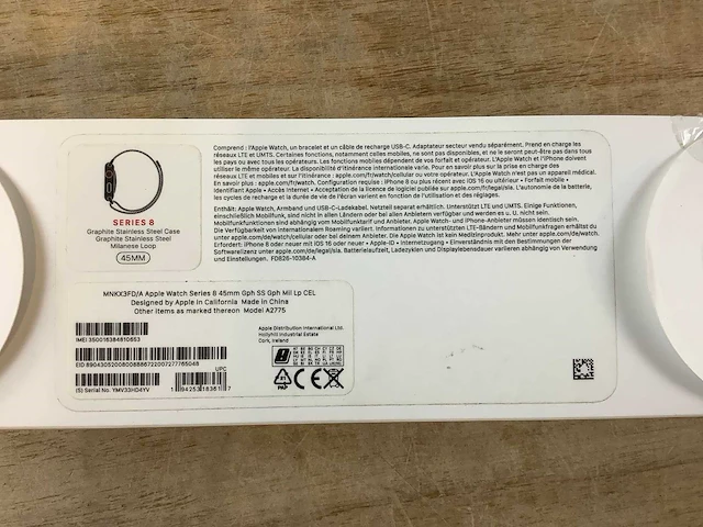 Apple series 8 smartwatch gps + stainless steel - afbeelding 8 van  8