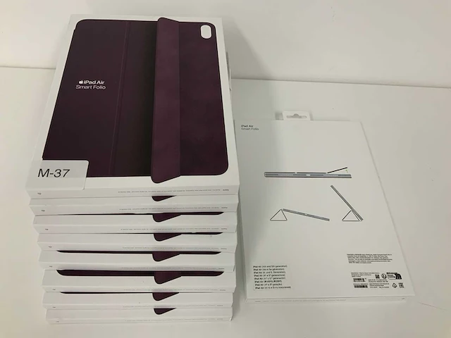 Apple smart folio voor de apple ipad air 11 inch (2025) m3 / (2024) m2 / air 5 (2022) / air 4 (2020) - dark cherry (9x) - afbeelding 1 van  1