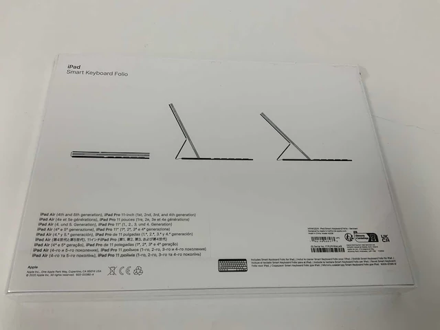 Apple smart keyboard folio voor ipad, smart, de duitsland, qwertz, zwart - mxnk2d/a - afbeelding 2 van  2
