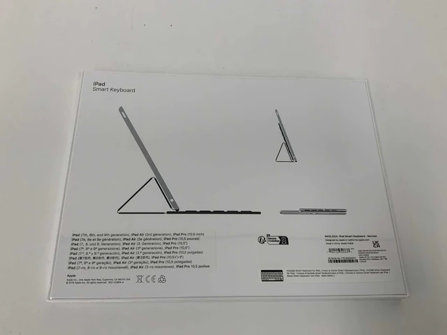 Apple smart keyboard for ipad (7th generation) and ipad air (3rd generation) - german - mx3l2d/a - afbeelding 2 van  2