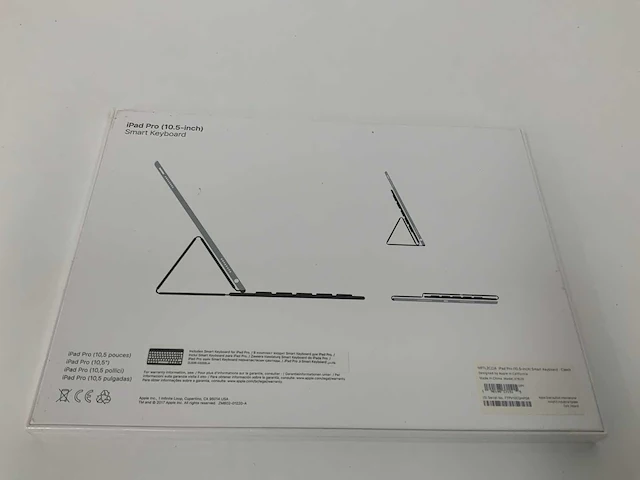 Apple smart keyboard for ipad pro 10.5-inch - qwerty cz - charcoal gray - mptl2cz/a - afbeelding 2 van  2