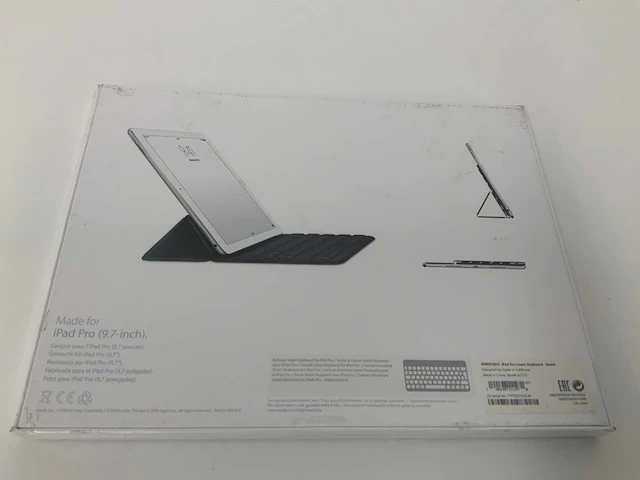 Apple smart keyboard for ipad pro 9.7-inch - qwerty nl - black - mnkr2n/a - afbeelding 2 van  2