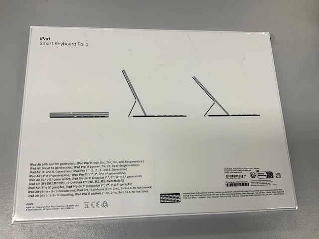 Apple smart toetsenbordfolio voor ipad, smart, de duitsland, qwertz, zwart mxnk2d/a - afbeelding 2 van  2