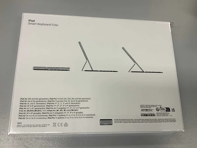 Apple smart toetsenbordfolio voor ipad, smart, de duitsland, qwertz, zwart mxnk2d/a - afbeelding 2 van  2