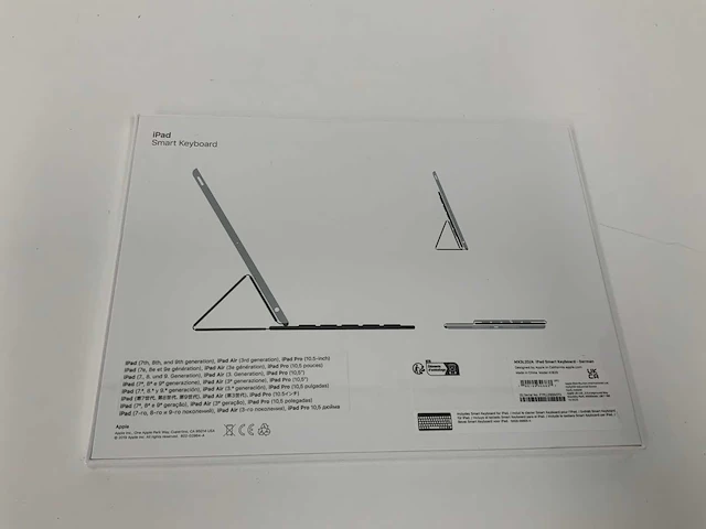 Apple toetsenbord voor ipad zwart, qwertz duits mx3l2d/a - afbeelding 2 van  2