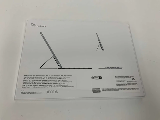 Apple toetsenbord voor ipad zwart, qwertz duits mx3l2d/a - afbeelding 2 van  2