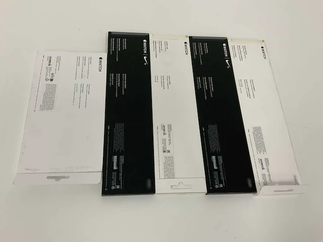 Apple watch 38/40 mm modern leren horlogeband korenbloemblauw - small (5x) - afbeelding 1 van  2
