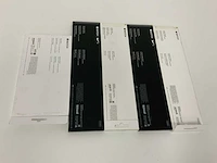 Apple watch 38/40 mm modern leren horlogeband korenbloemblauw - small (5x) - afbeelding 1 van  2
