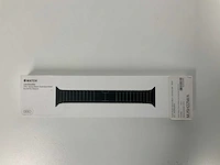 Apple watch 38mm link bracelet 316l space black stainless steel butterfly closure - afbeelding 1 van  3