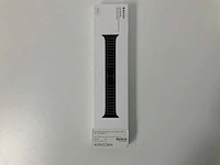 Apple watch 38mm link bracelet 316l space black stainless steel butterfly closure - afbeelding 2 van  3