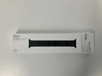 Apple watch 38mm link bracelet 316l space black stainless steel butterfly closure - afbeelding 1 van  3