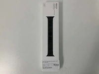 Apple watch 38mm link bracelet 316l space black stainless steel butterfly closure - afbeelding 2 van  3