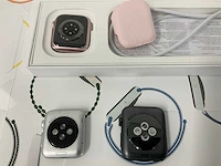 Apple watch 9 gps, 41 mm aluminium pink with m/l light pink sport band mr943qf/a (3x) - afbeelding 3 van  3