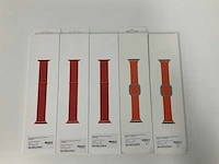 Apple watch red sport loop 38/40mm & sunset modern buckle medium 38/40mm (5x) - afbeelding 1 van  2