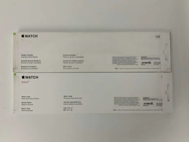 Apple watch red sport loop 38/40mm & sunset modern buckle medium 38/40mm (5x) - afbeelding 2 van  2
