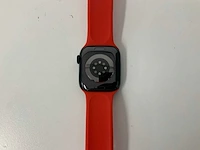 Apple watch series 8 41mm gps midnight aluminium with red sport band - afbeelding 5 van  5