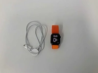 Apple watch series 8 45mm gps midnight aluminium with orange wristband - afbeelding 1 van  5