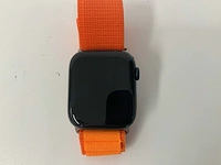 Apple watch series 8 45mm gps midnight aluminium with orange wristband - afbeelding 2 van  5