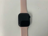 Apple watch series 8 45mm gps midnight aluminium with pink wristband - afbeelding 2 van  5