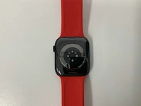Apple watch series 8 45mm gps midnight aluminium with red sport band - afbeelding 5 van  5