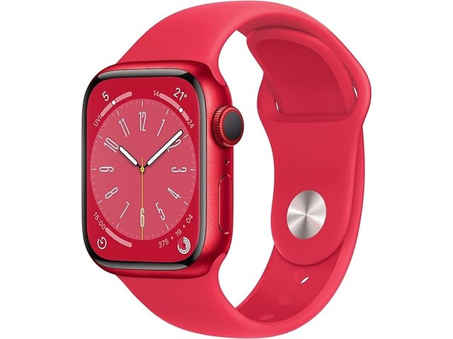 Apple watch series 8 oled 45 mm 4g rood gps - afbeelding 1 van  2