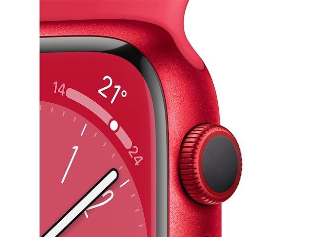 Apple watch series 8 oled 45 mm 4g rood gps - afbeelding 2 van  2