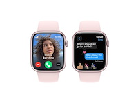Apple watch series 9 gps + cellular 45mm pink aluminium case with light pink sport band m/l - afbeelding 1 van  3