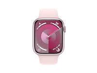 Apple watch series 9 gps + cellular 45mm pink aluminium case with light pink sport band m/l - afbeelding 2 van  3