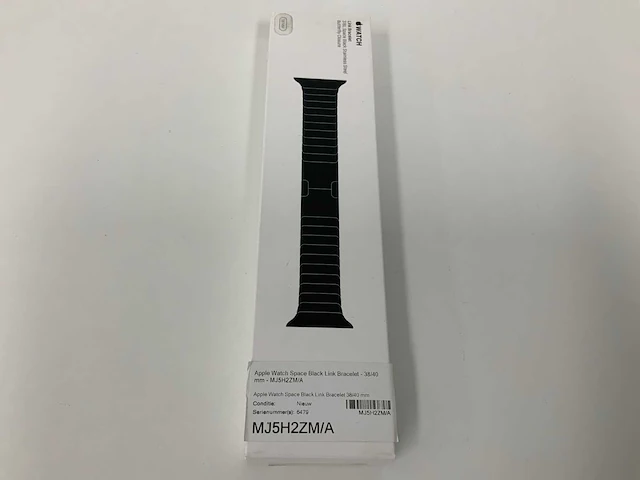 Apple watch space black link bracelet stainless steel 38/40mm - mj5h2zm/a - afbeelding 1 van  2
