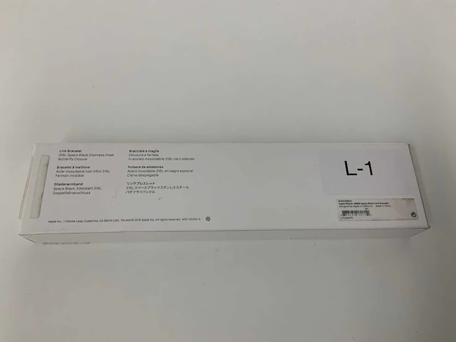 Apple watch space black link bracelet stainless steel 38/40mm - mj5h2zm/a - afbeelding 2 van  2