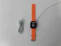 Apple watch ultra 49mm gps+cellular natural titanium with orange wristband - afbeelding 1 van  5