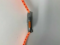 Apple watch ultra 49mm gps+cellular natural titanium with orange wristband - afbeelding 4 van  5